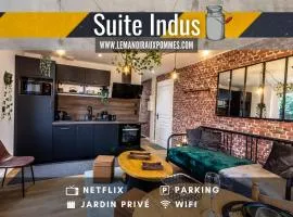 SUITE INDUS - JARDIN, NETFLIX et PARKING - Le Manoir aux Pommes