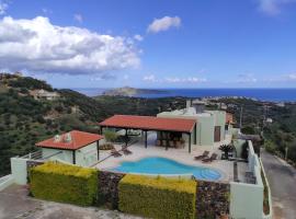 Villa Chloe - Amazing view Villa with swimming pool, cheap hotel in Chania Town