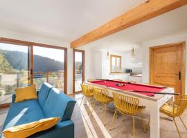 Le Cerf, chalet cocooning avec piscine et billard