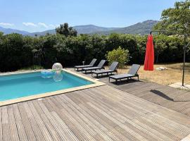 Villa de 4 chambres avec piscine privee jardin clos et wifi a Borgo, hotel Borgóban