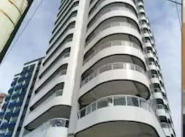 Apartamento aconchegante, frente praia, vista linda