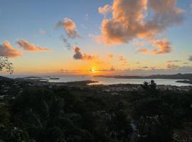 Location vacances sur morne ventilé avec vue mer en Martinique, holiday rental in Le Robert