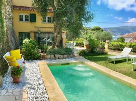 Charming property with private pool and sea view, hôtel à Saint-Jean-Cap-Ferrat