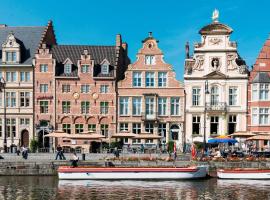 Ghent Marriott Hotel, hotel en Elisabethbegijnhof-Papegaai, Gante