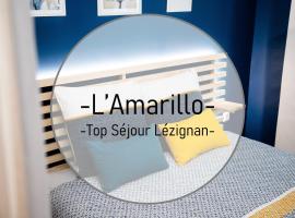 L'Amarillo Clim Wifi Centre ville 4 pers, apartamento em Lézignan-Corbières