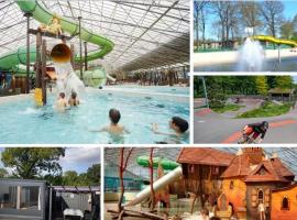 Chalet 4-6 personen op 5* camping Terspegelt, hotel met zwembaden in Eersel