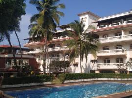 'Escape to the heavens with our sky view' 1BhK apartment,WIFI, Gym, pool & 5 min walk to Colva Beach, Ferienwohnung in Colva