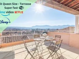 Mont Ventoux - Terrasse - Vue dégagée - Linge de qualité - Fibre - Confort