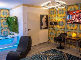 luxury Love Room Spa Whirlpool Jacuzzi, hotel v Nurnbergu
