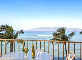 K B M Resorts- VIR-508 Fifth floor condo with ocean front views on Kahana Bay, pet-friendly hotel in Kahana