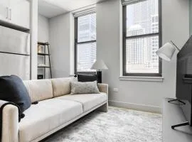 Loop 1BR w Gym Roof Lounge same block as L CHI-670