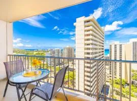 Great Ocean View at Waikiki Sunset with Parking
