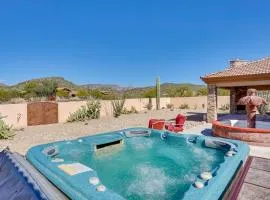 Spacious Cave Creek Home with Hot Tub, Yard and Views!