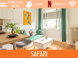 ZenBNB / Safari / 3 Personnes / 5 secondes du Tram、アンビイのアパートメント