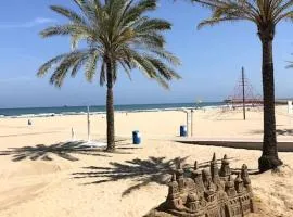 Lovely family apartment 2 min. from the beach