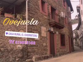 Casa Rural El Chorritero, παραθεριστική κατοικία σε Ovejuela
