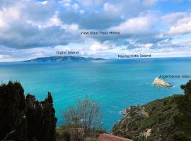 VIP View & Exclusive Access to the Sea, chalet de montaña en Porto Santo Stefano