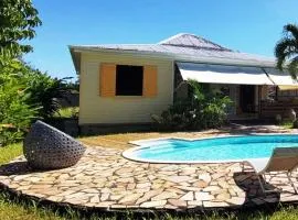 Charmante villa créole climatisée, jardin tropical et piscine privés