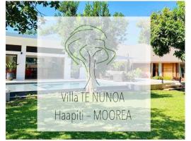 Luxury & Tropical Villa Te Nunoa, Haapiti Moorea, hotell i Haapiti