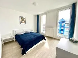 Two-room apartment with garage in the center