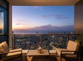 Luxury Two Bedroom Seaview Apt, hotell med parkering i Bat Yam