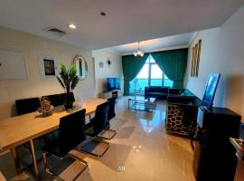2 bedroom luxury beach apartment with Full seaView, luxury hotel in Ajman 
