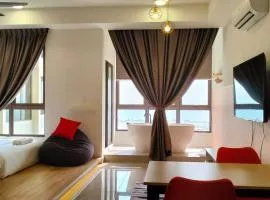 NEW Cozy Seaview Bali Residences Studio 4pax near Jonker