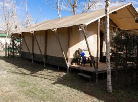 Glamping tent with bathroom - Tuscany next to sea!, glamping site in Viareggio