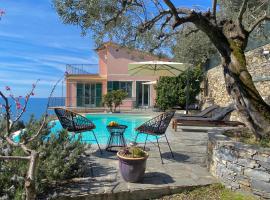 CasaViva - Ampio Trilocale vista mare con piscina - Pieve Alta, nhà nghỉ dưỡng ở Pieve Ligure