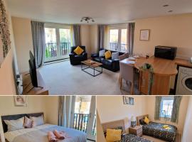 Luxury Spacious Apartment- Sleeps 4 Loughborough、ラフバラーのホテル