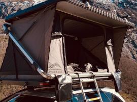 Rent Rooftop tent for car with roofrack ที่พักให้เช่าในสตาวังเงร์