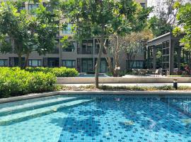 Pool Access 1BR Rain Condo Cha-am Hua Hin, viešbutis mieste Ban Bo Talung