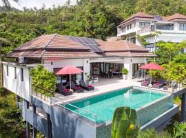 paradise sea view infinity Pool Villa Chaweng Koh Samui, hotel with pools in Chaweng Noi Beach