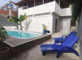 Casa Índigo- Piscina e Praia em Jacaraípe - 11 hospedes: Jacaraípe şehrinde bir evcil hayvan dostu otel