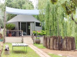 Glamping at The Well in Franschhoek, luxury tent in Franschhoek