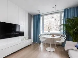 Apartament Bielany 3 min from metro with gratis 5-meals per day customisable diet catering and free parking