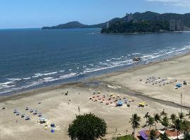 Apartamento Frente ao Mar Santos, hotel cerca de Estadio Espanha, Santos