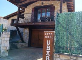 Casa Rural Ubaba, casa rústica em Artaza
