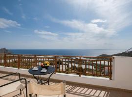 Angelika House -Amazing Sea view, villa i Moírai