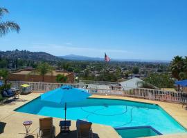 Stylish Relaxation-Panoramic Views-Private OASIS!, hotel in El Cajon