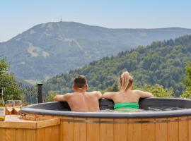 Osada Mountain Villas Szczyrk - domki z sauną i pięknym widokiem na góry - Dream Apart: Szczyrk şehrinde bir otel