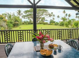 Raintree Gardens - 1 Acre, Ocean Views, Steps from beach, cottage in Matei