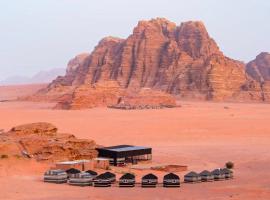 Wadi Rum Travel camp, campsite in Wadi Rum