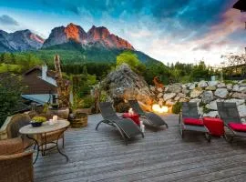 Bayern Resort Hotel - Adults only - mit Zugspitzblick - Eibsee-Nähe - Wellnessbereich - Naturpool im Sommer