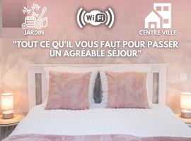 Appartement rénové - wifi - jardin - centre de Niort, hotel cerca de Donjon de Niort, Niort