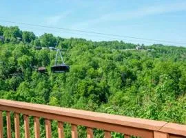 A Tram View Scenic Mountain Views and see the Gatlinburg historic cable tram pass by