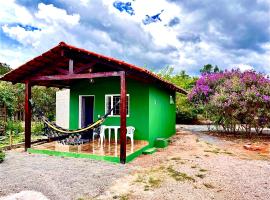 Chalé Verde morro da baleia., cabin nghỉ dưỡng ở Alto Paraíso de Goiás