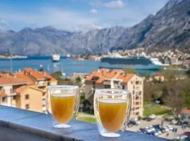 The view of Kotor - Sea & Old town view
