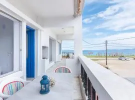 Cycladic flat with sea view and BBQ grill