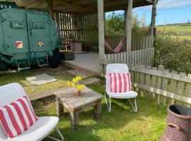 Stunning views & sunrises from Sally Saracen, campsite in St Ives